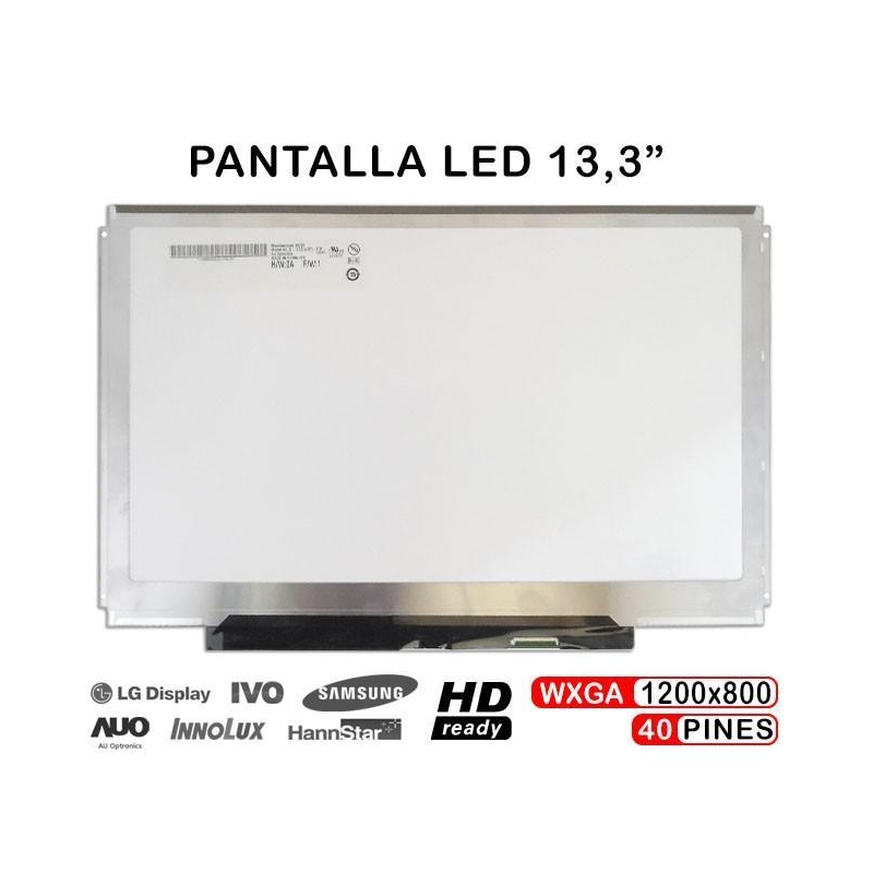 ECRÃ LED DE 13.3" PARA PORTATIL LTD133EV3D N133I5-L01 LTD133EWDD B133EW05 V.0