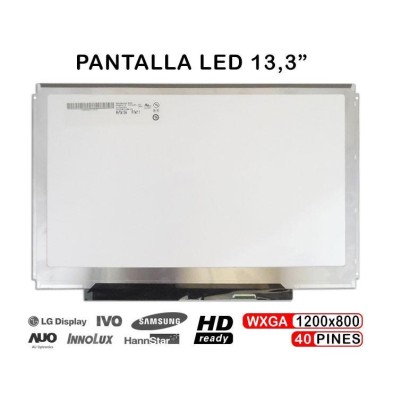 PANTALLA PARA PORTÁTIL LED 13.3" LTD133EV3D B133EW05 LTD133EWDD N133I5-L01 LP133WX2.TLA2