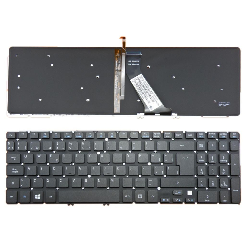 TECLADO PORTÁTIL ASUS MP-07G76E0-528 V090546AK1 04GNQX1KSP00-1