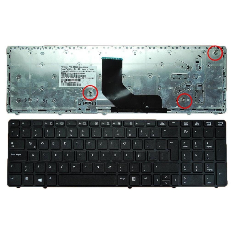 TECLADO PORTÁTIL ASUS MP-07G76E0-528 V090546AK1 04GNQX1KSP00-1