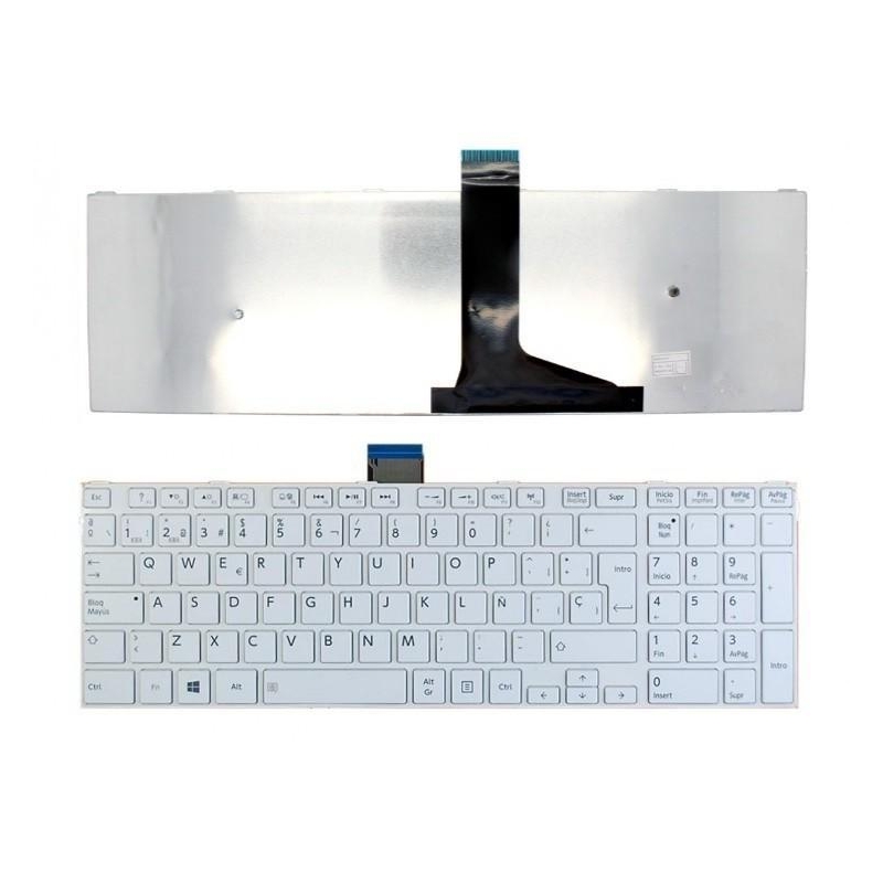 TECLADO PARA TOSHIBA SATELLITE L850 C850 L850D L855 con marco en brillo