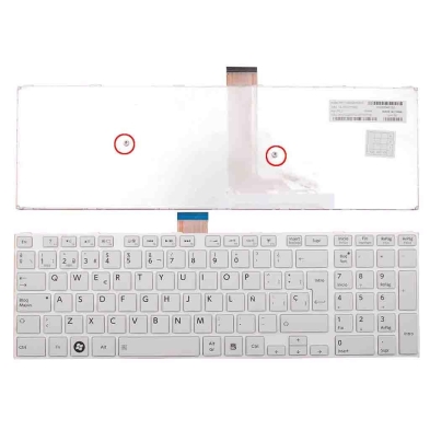 TECLADO PARA PORTÁTIL TOSHIBA S50-A S50D-A S50DT-A S50T-A S55-A S55D-A S55DT-A S55T-A BLANCO