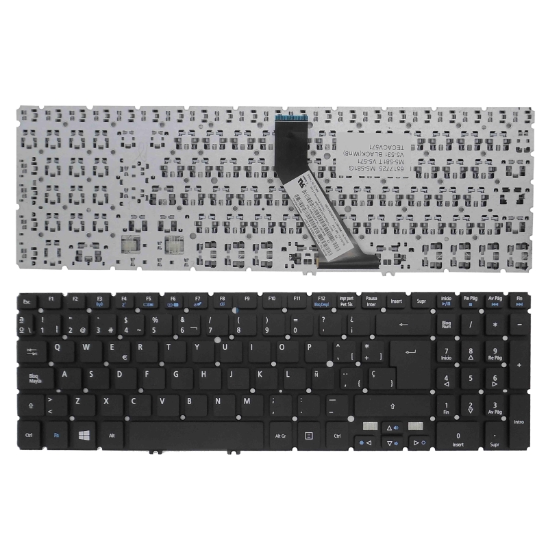 TECLADO PARA PORTATIL ACER M5-581G M5-581T V5-571 V5-531