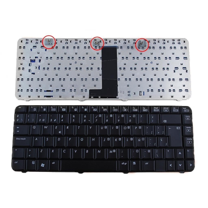 Tastiera per laptop HP Compaq 486654-071, Tastiera 486654-071