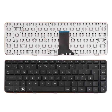 TECLADO PARA PORTÁTIL HP PAVILION DM4-1000 DV5-2000 GLOSSY FRAME NEGRO HT1BV 598891-001 9Z.N4FBV.101 6037B0049701 606883-001