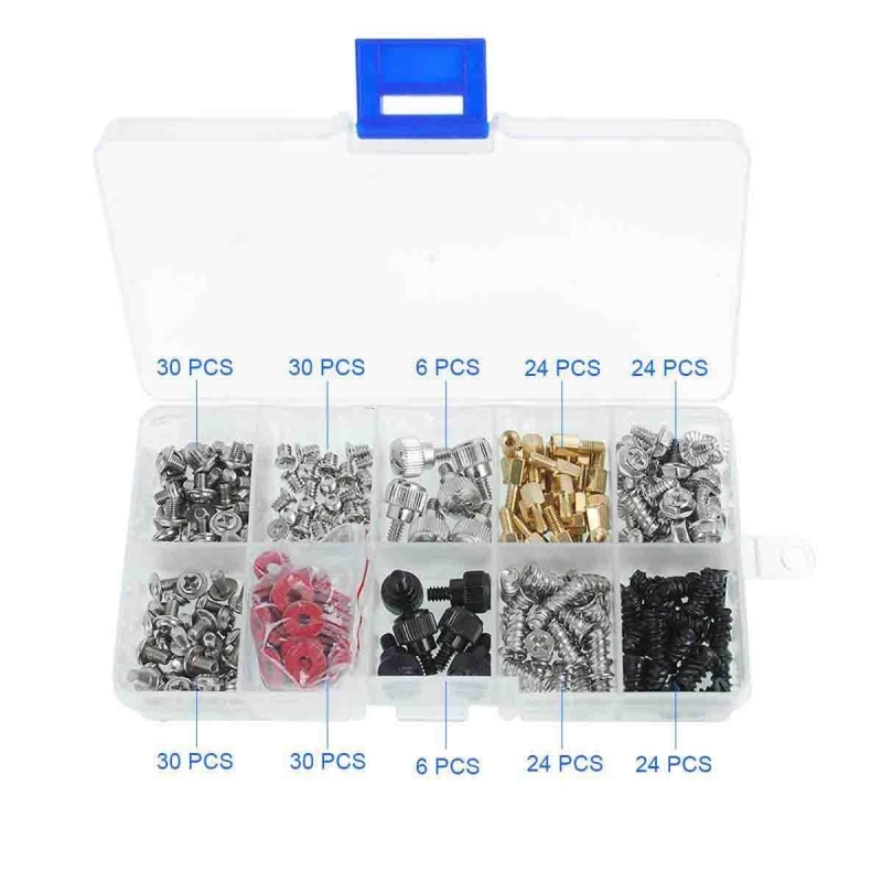 KIT DE TORNILLOS CON 228 PIEZAS PARA ORDENADOR