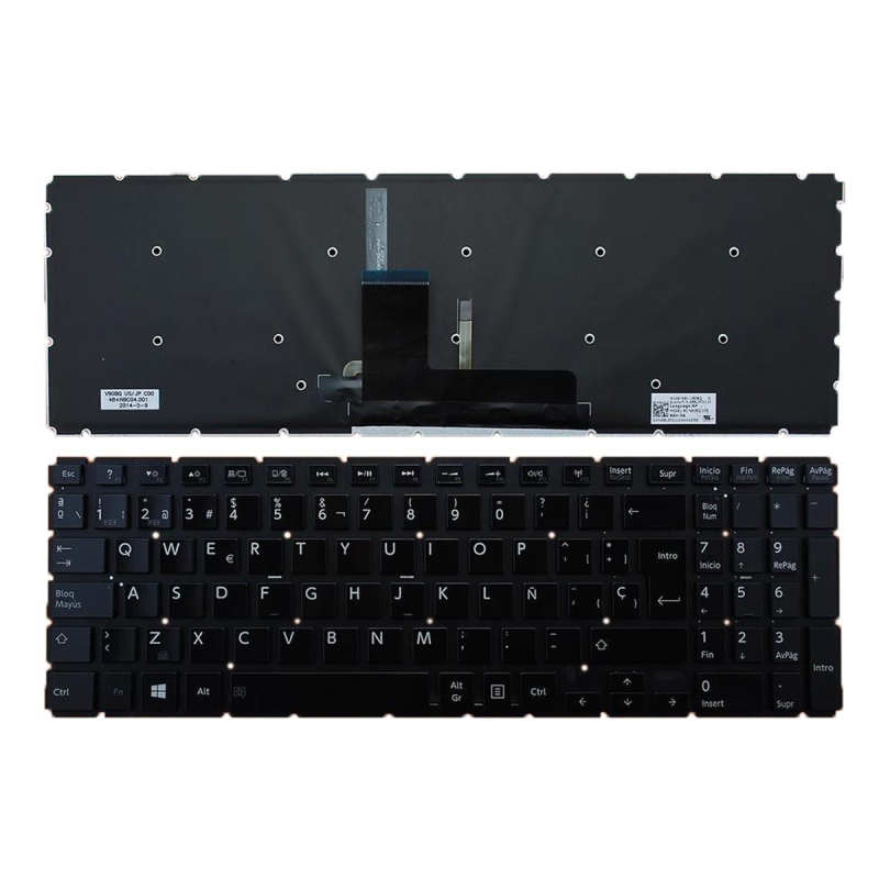 TECLADO PARA TOSHIBA SATELLITE L850 C850 L850D L855 L870 L870D