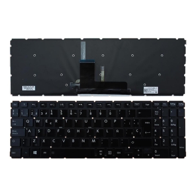 TECLADO PARA TOSHIBA L50-B BRILLANTE SIN MARCO