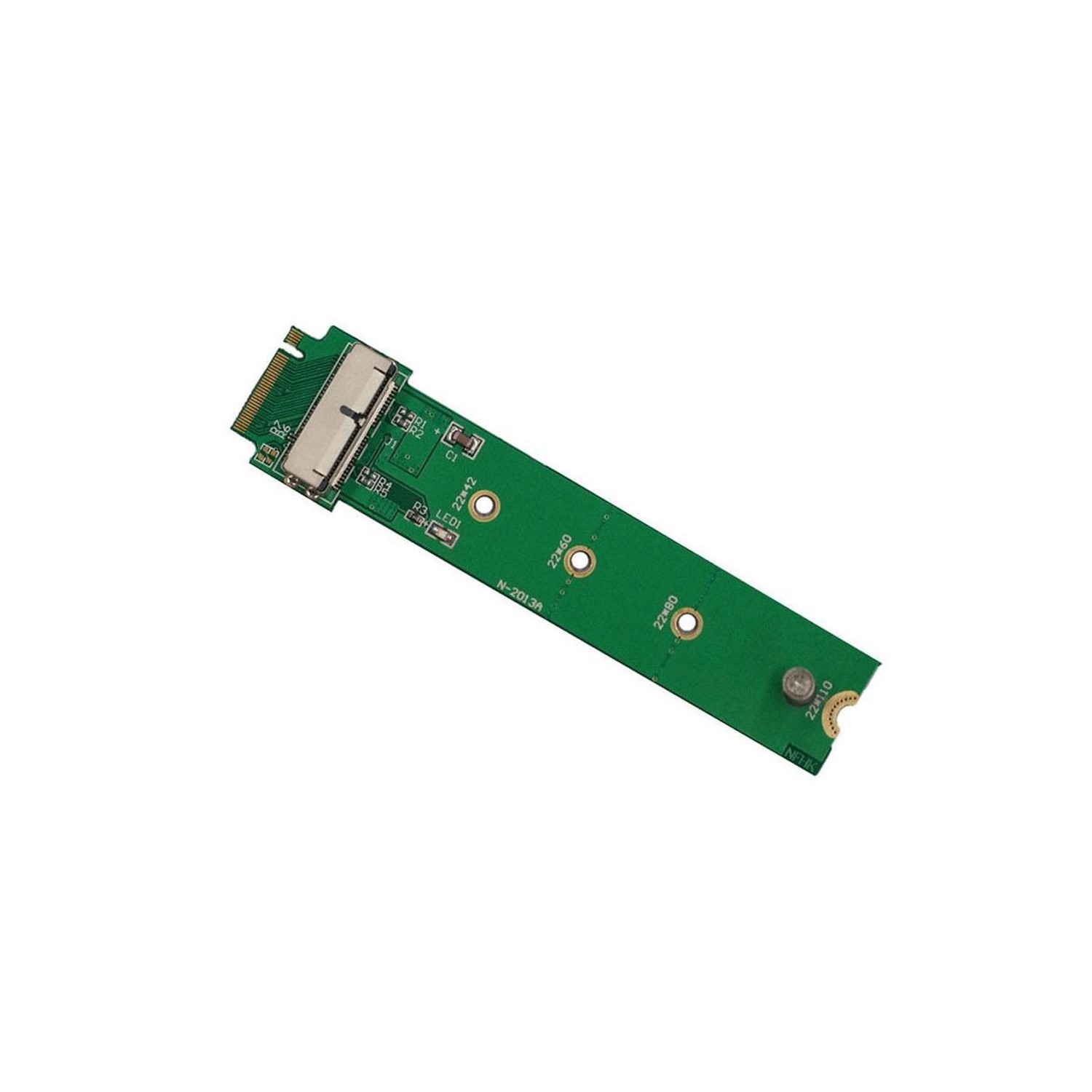 TARJETA PCI-E 4X/2X M.2  SSD 16+12PIN NGFF M-KEY PARA PORTÁTIL MACBOOK A1493 A1502 A1398 A1466 A1465 (2013-2016)