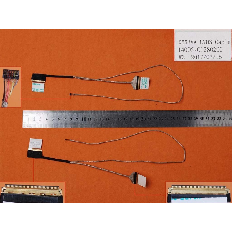 CABLE FLEX PARA PORTÁTIL ASUS X553MA X553M X553 D553MA X503M X503MA R515MA 40PIN SIN MICRO VERSION 2 14005-01280200 1422-01UX0AS