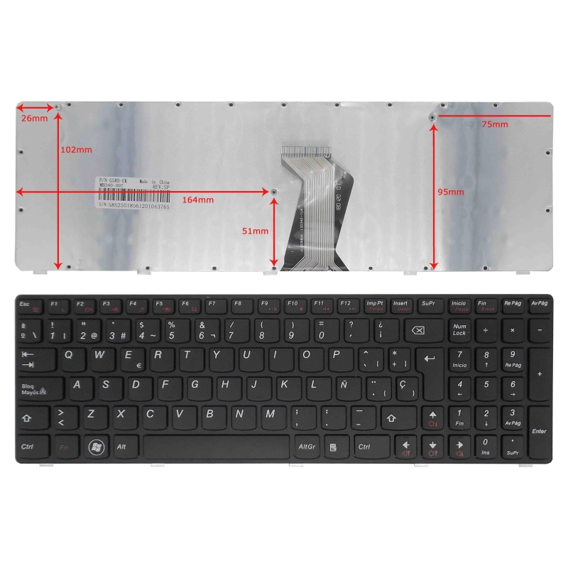 Tastiera Lenovo Ideapad Z580, tastiera Lenovo V580, tastiera Lenovo G580