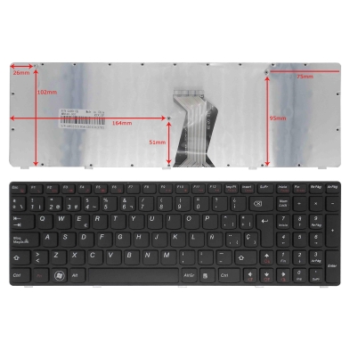 TECLADO PARA PORTÁTIL LENOVO IDEAPAD G580 G585 V580 V585 Z580 Z585 35007546