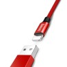 CABLE LIGHTNING PARA IPHONE 1.2M ROJO