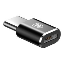 CONVERSOR USB-C (MACHO) A MICRO USB (FÊMEA) EN COR PRETO BASEUS