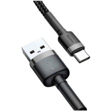 CABLE CARGA RÁPIDA USB TIPO C 2M 2A GRIS Y  BASEUS