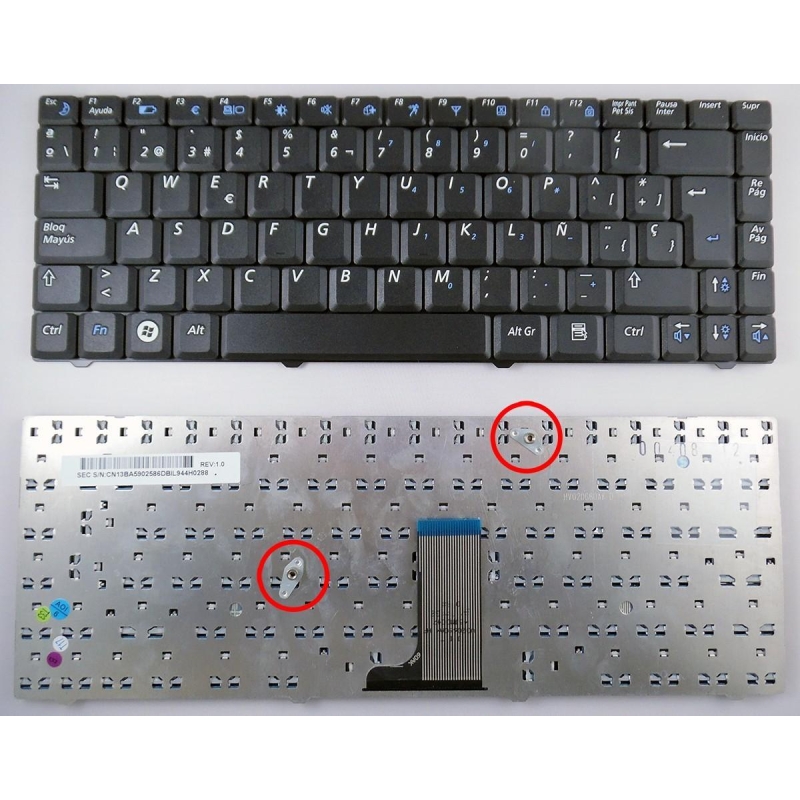 TECLADO PARA PORTÁTIL SAMSUNG R519 NP-R519  V020660AS1 CNBA5902586D