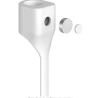 CABLE DE SILICONA MAGNÉTICO PARA AURICULARES APPLE AIRPODS GRIS Y BLANCO