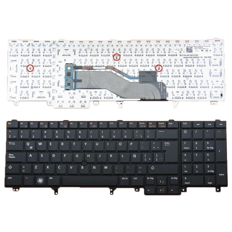 TECLADO PORTÁTIL ASUS MP-07G76E0-528 V090546AK1 04GNQX1KSP00-1