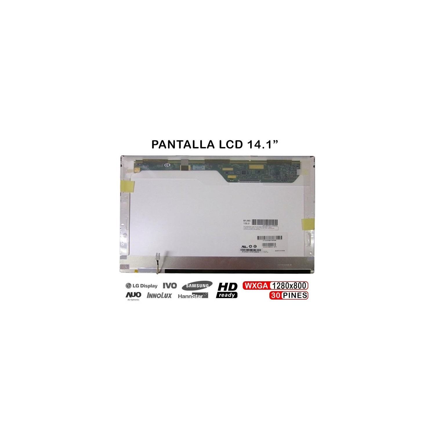 PANTALLA PARA PORTÁTIL LCD DE 14.1" LTN141W3 30 PINES