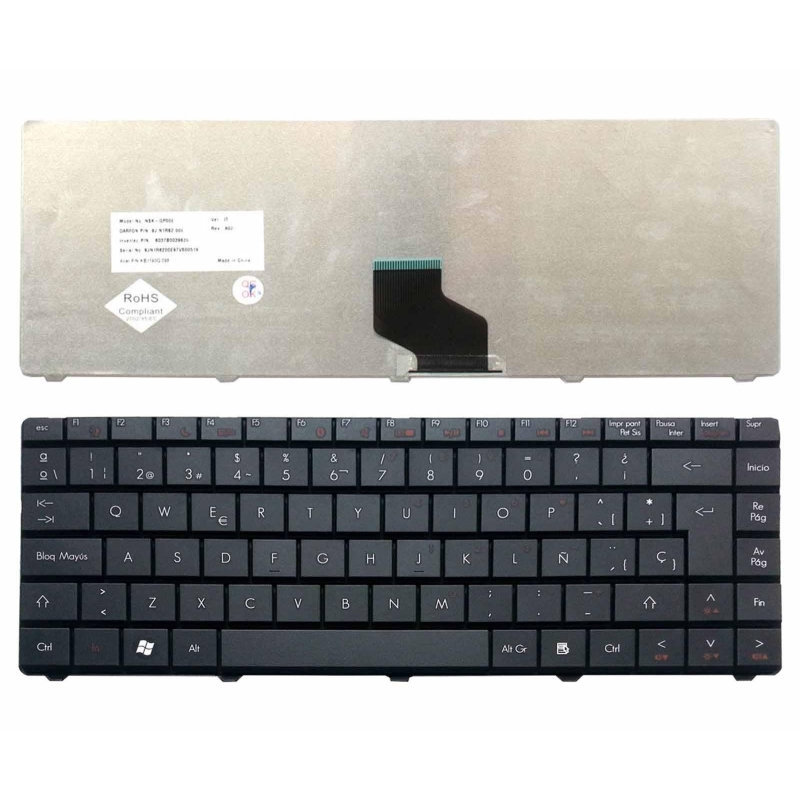 Tastiera Gateway NV4005, Tastiera Gateway NV4005C, 9J.N1R82.00S