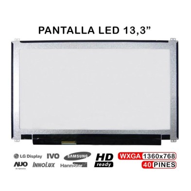 PANTALLA PORTÁTIL LED 13.3"  B133XTN01.5 B133XTNO1 .5 B133XTNOI.5
