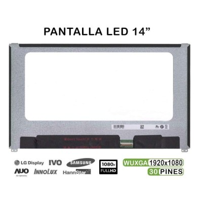 PANTALLA LED DE 14" PARA PORTÁTIL NV140FHM-N47 06HY1W 6HY1W 30 PINES