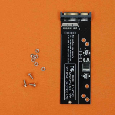 ADAPTADOR 3.5" DE SATA A SSD PARA PORTÁTIL APPLE MACBOOK A1369 A1370 A1465 A1466 2012