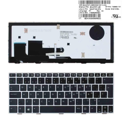Tastiera retroilluminata nera per laptop HP Elitebook 810 G1