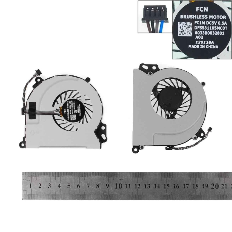 Ventola per laptop HP Envy 15 - HP Envy 17 | DFS531105MC0T