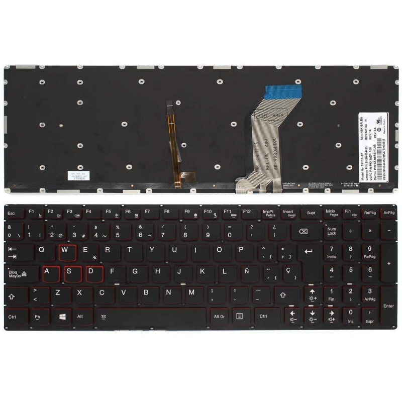 Tastiera retroilluminata per laptop Lenovo Ideapad Y700-15