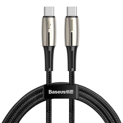 CABLE USB TIPO C A LIGHTNING 18W PD 1.3M NEGRO BASEUS