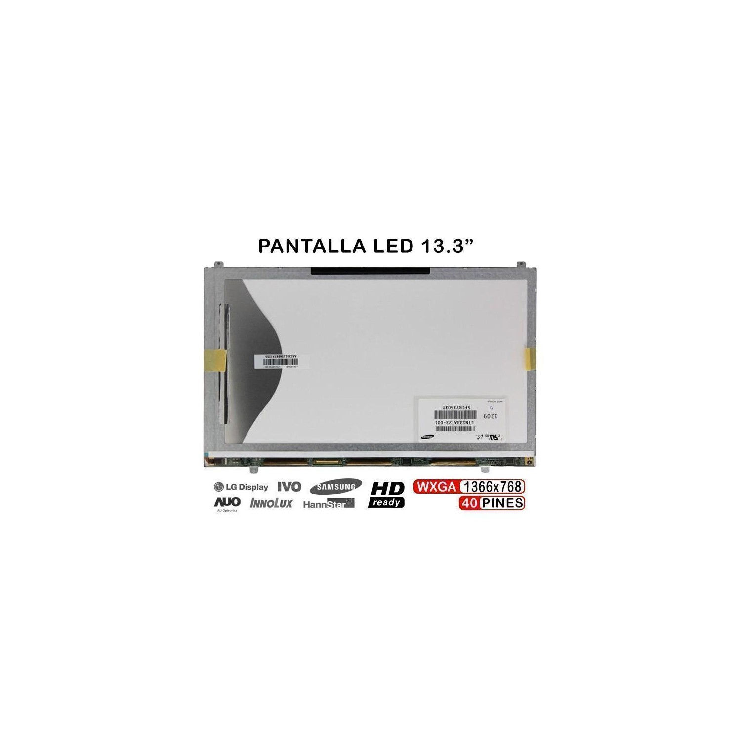 PANTALLA LED SAMSUNG DE 13.3" PARA PORTÁTIL LTN133AT23-001
