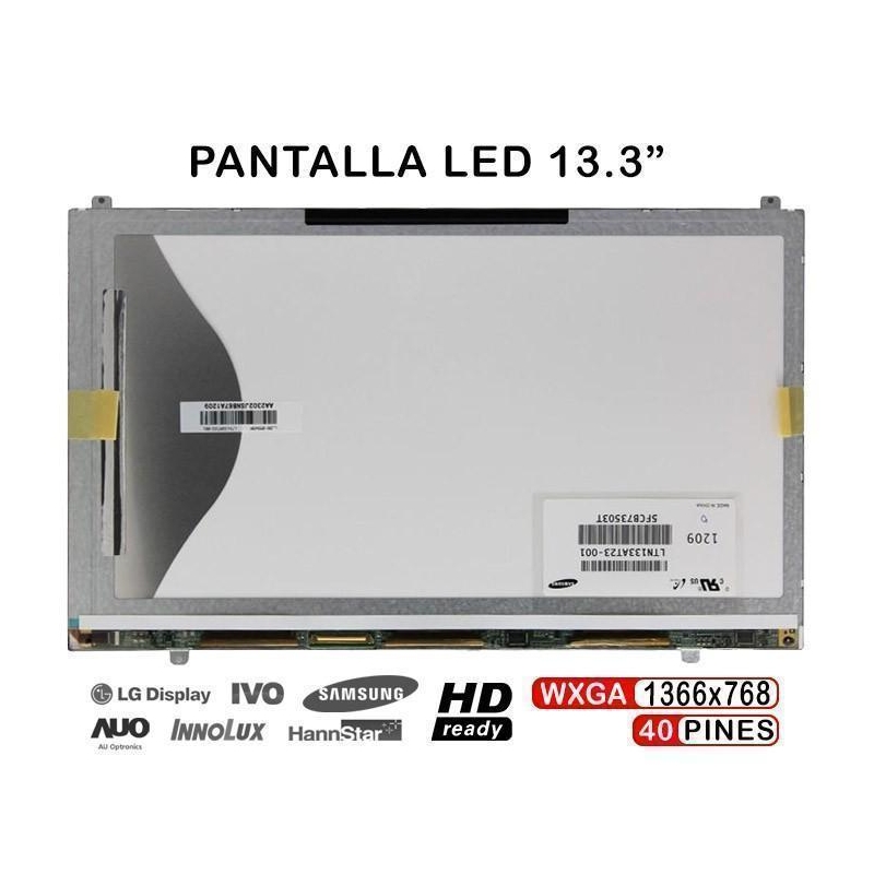 PANTALLA LED SAMSUNG DE 13.3" PARA PORTÁTIL LTN133AT23-001