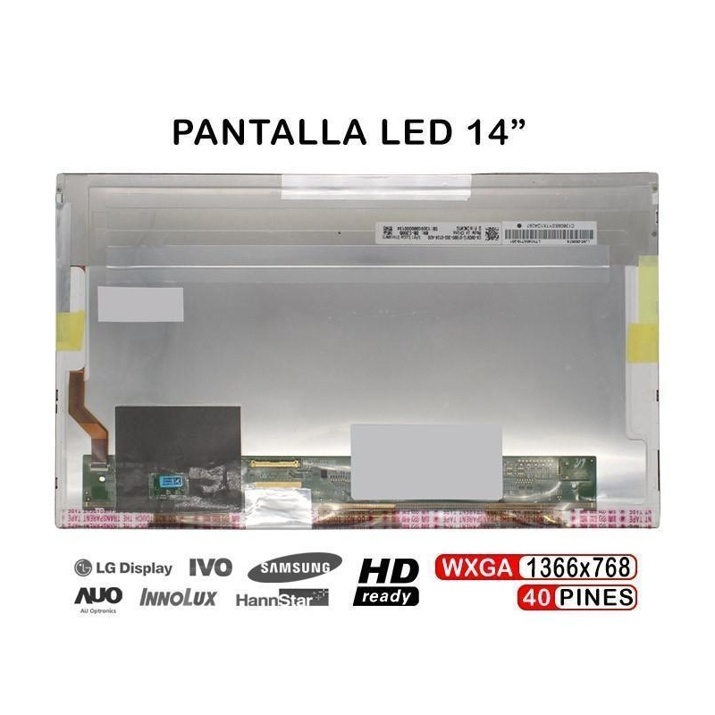 PANTALLA LED DE 14" PARA PORTÁTIL DELL X7JCD 0X7JCD LTN140AT19-201