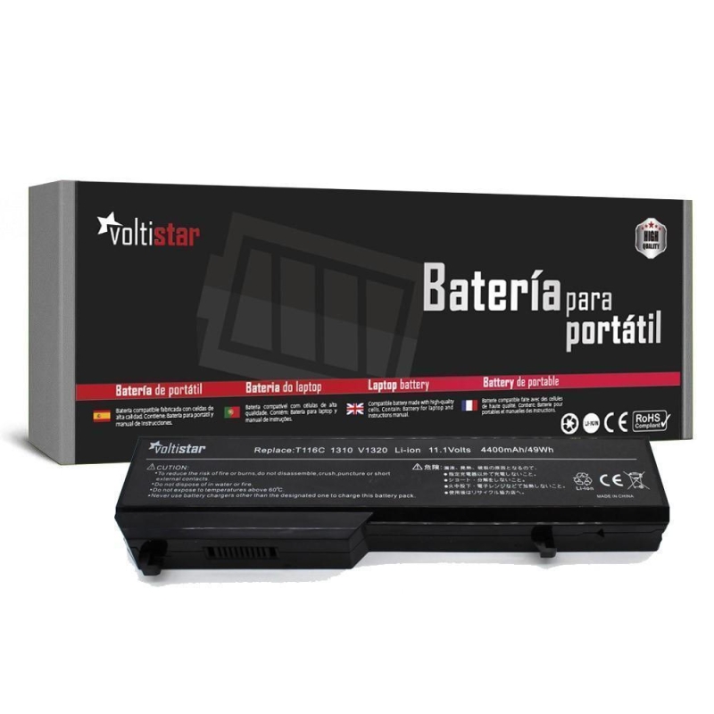 BATERÍA PARA PORTÁTIL DELL VOSTRO 1310 1320 1510 1520 2510 SERIES K738H T116C U661H