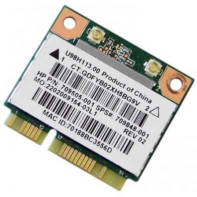 TARJETA WIFI PARA PORTÁTIL HP REALTEK RTL8188EE 802.11 BGN 709848-001 709505-001