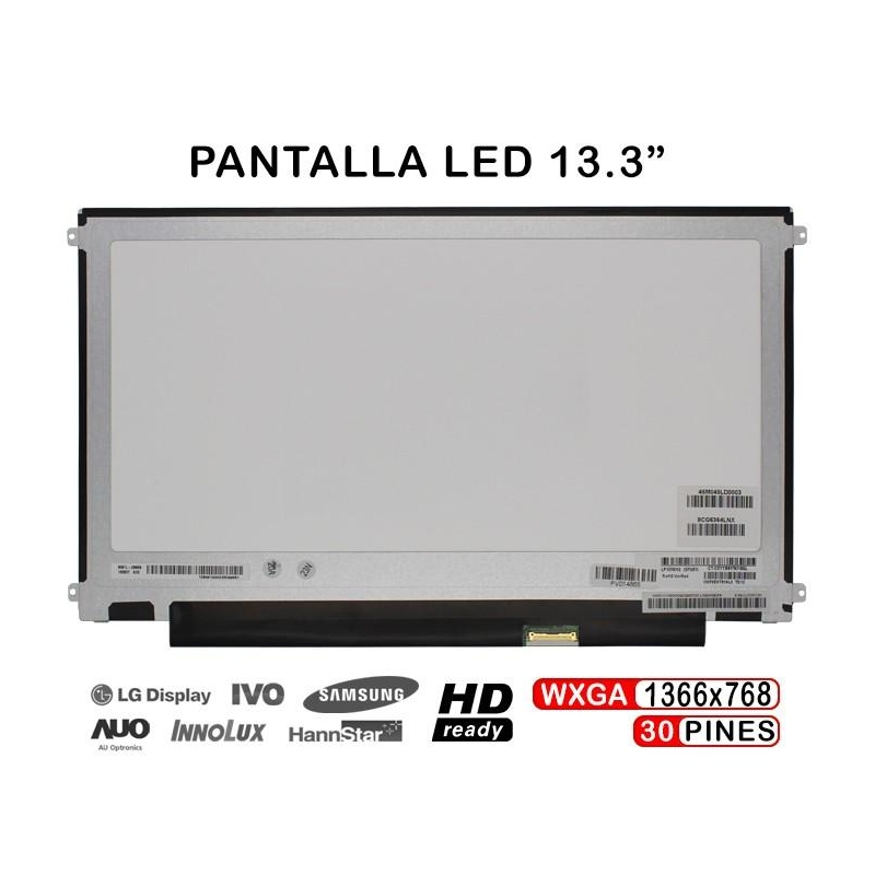 PANTALLA LED DE 13.3" PARA PORTÁTIL HP LP133WH2(SP)(B3)