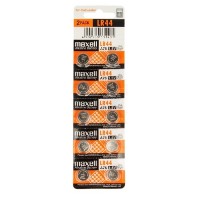 Batteria a bottone al litio Maxell LR44 da 1,5 V