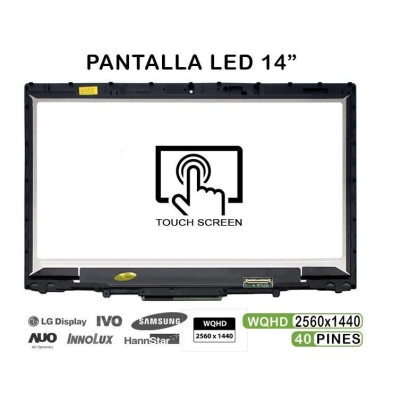PANTALLA CON MARCO PARA PORTÁTIL LENOVO THINKPAD X1 QHD LP140QH1-SPE1