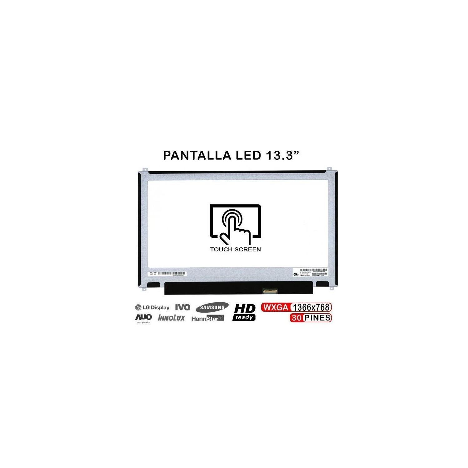 PANTALLA LED DE 13.3" PARA PORTÁTIL LP133WH2(SP)(B6)
