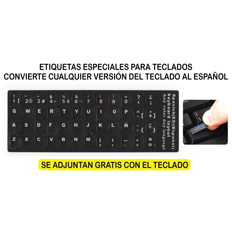 TECLADO PARA APPLE MACBOOK AIR A1370  / A1465 11.6 NEGRO