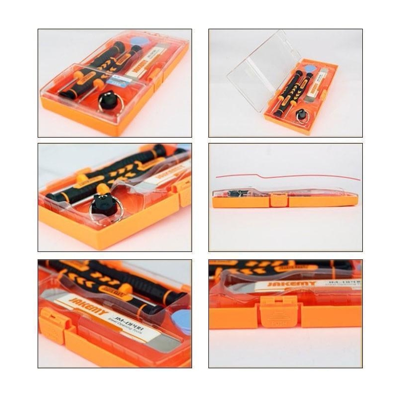 KIT DE HERRAMIENTAS PROFESIONALES PARA REPARACIÓN 6 EN 1 JAKEMY JM-8141