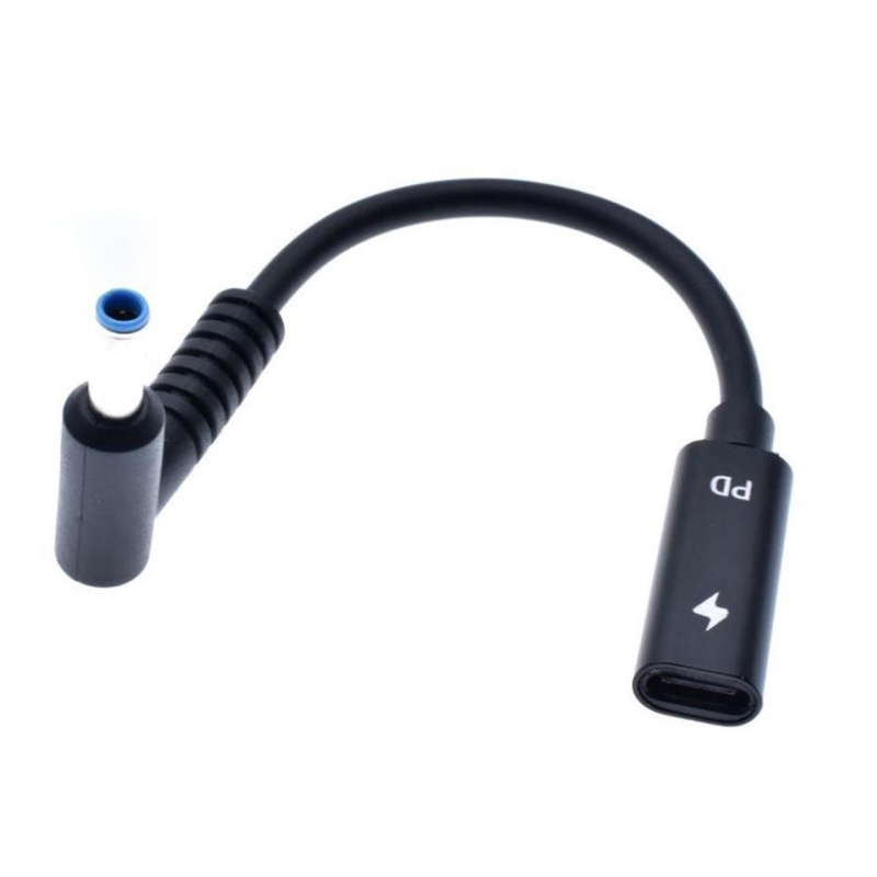 ADAPTADOR USB-C HEMBRA A 4.5X3.0MM MACHO 65W DE 15CM