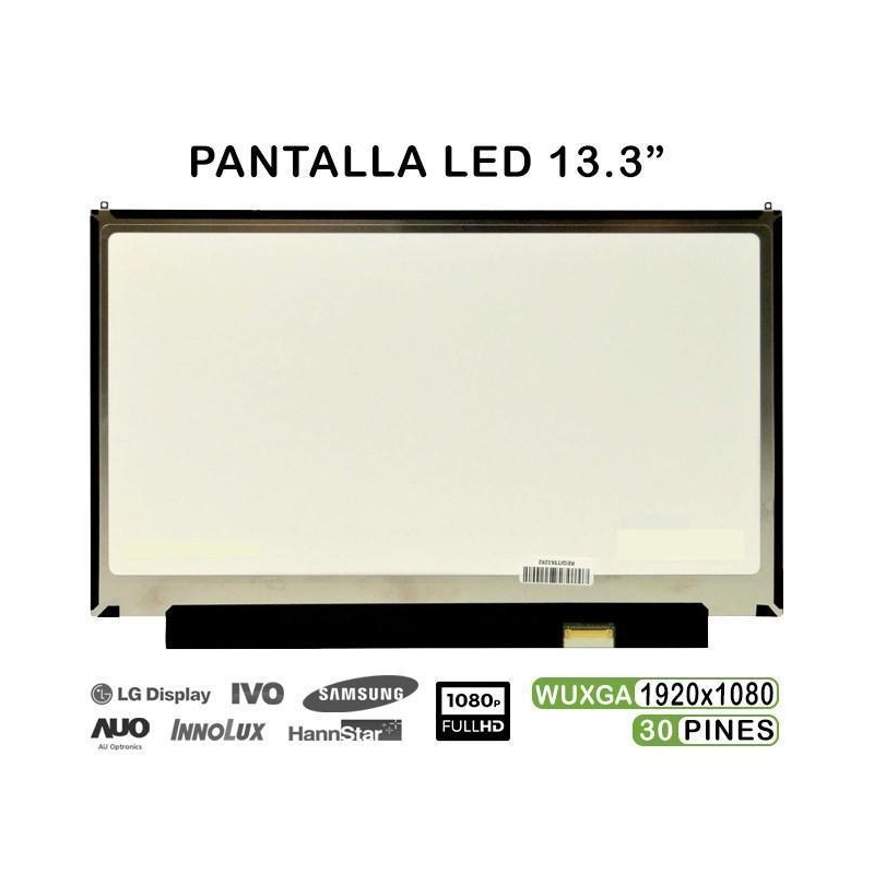 PANTALLA LED DE 13.3" PARA PORTÁTIL LP133WF6-SPB1 IPS FHD 30 PINES