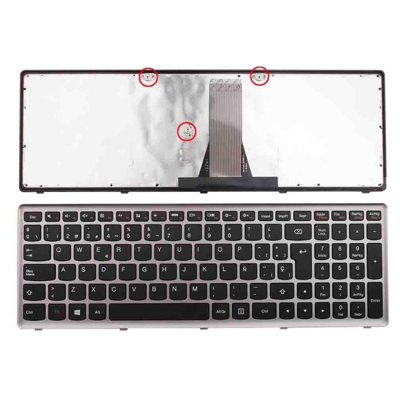 TECLADO PARA PORTÁTIL LENOVO G505S PLATA