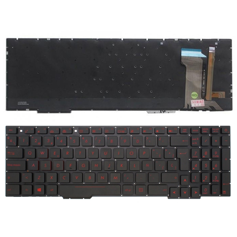 TECLADO PARA PORTÁTIL ASUS ROG GL753 GL753V GL753VE GL753VD