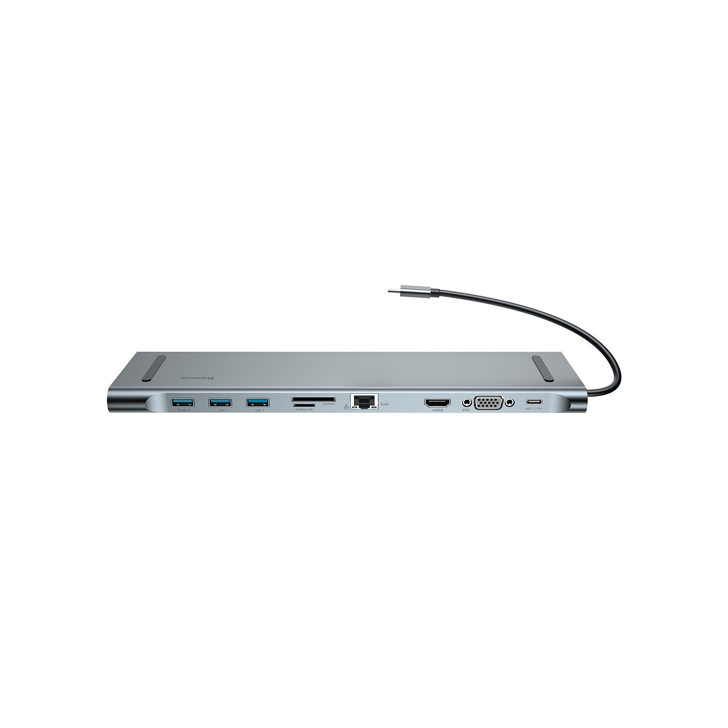 ADAPTADOR HUB USB-C 10 EN 1 GRIS ESPACIAL BASEUS