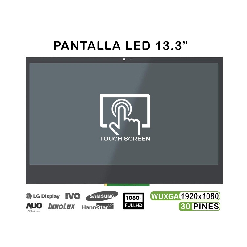 PANTALLA CON TÁCTIL DE 13.3" PARA PORTÁTIL LENOVO YOGA 720-13IKB FHD M133NWF4 R0