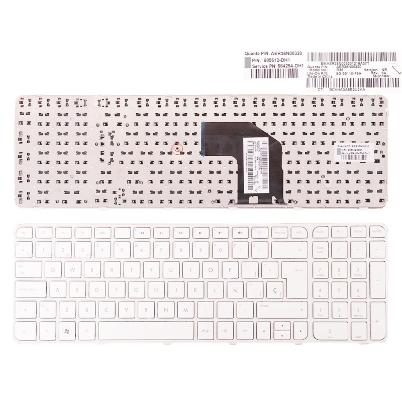 TECLADO PARA PORTÁTIL HP G6-2000 BLANCO