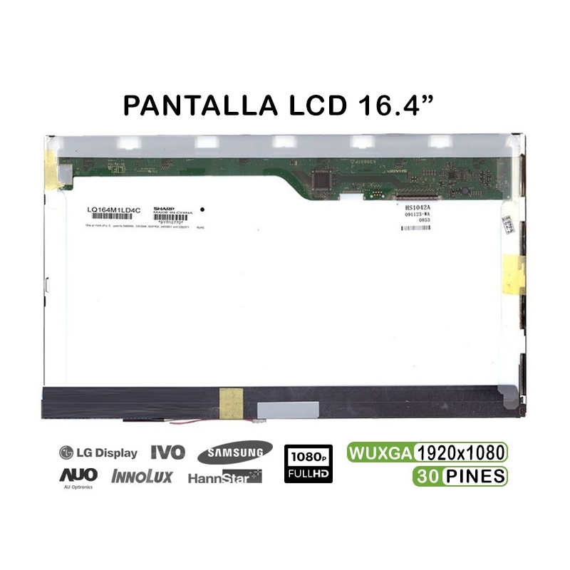 ECRÃ LCD DE 16.4" PARA PORTÁTIL SONY VAIO VPCF13M1E LQ164M1LD4C